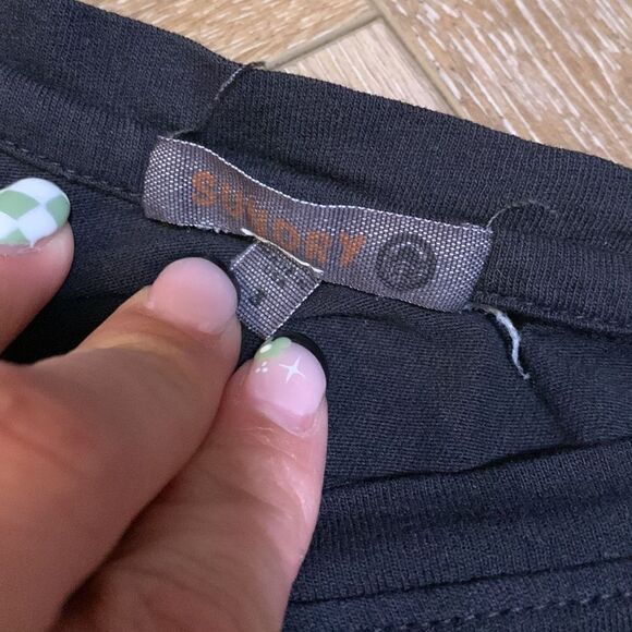 Sundry Long sleeve Embroidered Star Top - Picture 3 of 7